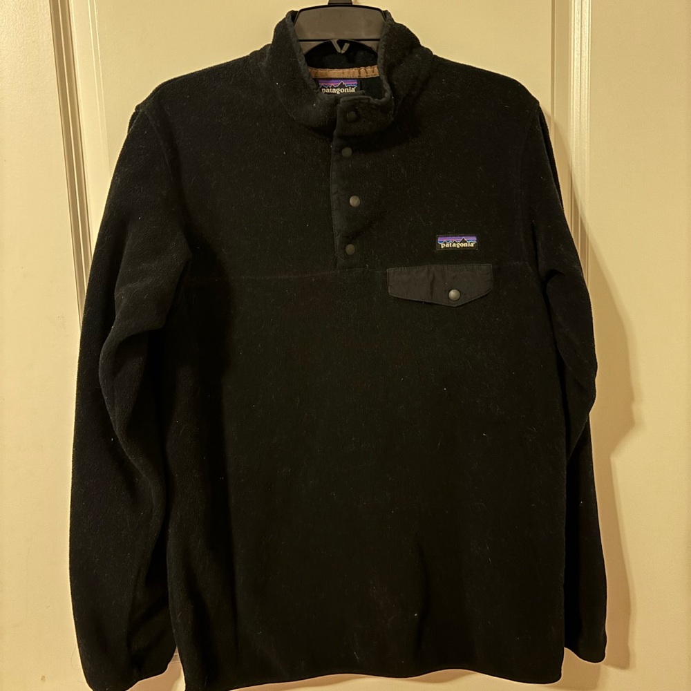 Patagonia Synchilla Black Fleece Pullover